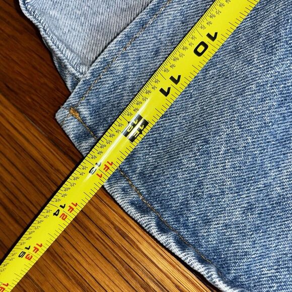 VTG Vivaldi Jeanswear Denim Pleated Pencil Blue Jean Skirt Womens 14 Made in USA - Picture 7 of 7